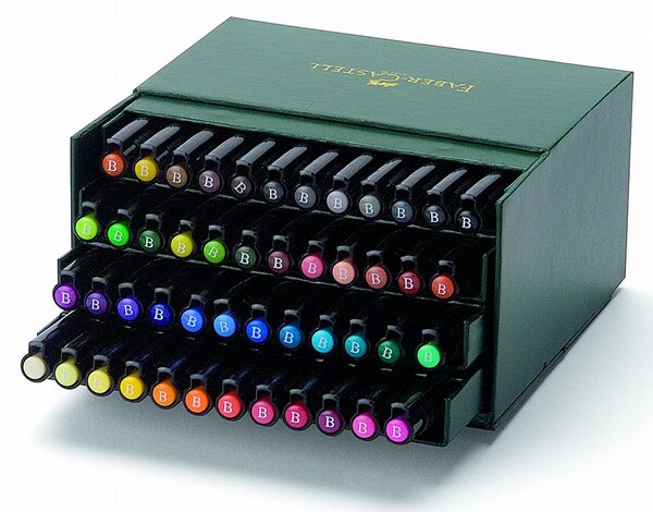 Boite de 48 stylos encre de chine 'PITT artist pen' FABER-CASTELL