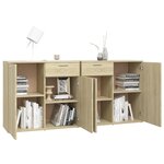 vidaXL Buffet Chêne sonoma 160x36x75 cm Bois d'ingénierie