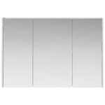 vidaXL Armoire Miroir de Salle de Bain Gris Sonoma