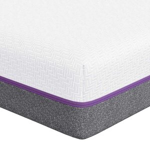 vidaXL Matelas Blanc et Gris 100 x 200 cm Tissu jacquard