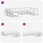 vidaXL Ensemble de canapés d'extérieur 9 pc Naturel et Beige