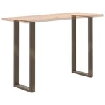 vidaXL Pieds de table de bar en forme de U  2 pièces  acier naturel  50 x (110-111) cm