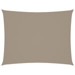 vidaXL Voile de parasol tissu oxford rectangulaire 5x6 m taupe