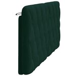 vidaXL Coussin de tête de lit vert foncé 180 cm velours