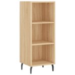 vidaXL Buffet chêne sonoma 34 5x32 5x90 cm bois d'ingénierie