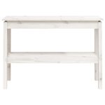 vidaXL Table console Blanc 110x40x75 cm Bois de pin solide