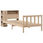vidaXL Lit bibliothèque sans matelas 100x200 cm bois massif de pin