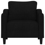 vidaXL Fauteuil Noir 60 cm Tissu