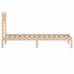 vidaXL Cadre de lit 90x190 cm simple bois massif de pin