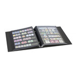 Album Lindner à 2 vis pour timbres-poste avec 10 feuilles mobiles. Couleur - Noir