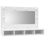 vidaXL Armoire à miroir avec LED blanc 90x31 5x62 cm