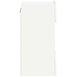 vidaXL Meubles muraux avec lumières LED pour TV 2 Pièces blanc 40x30x60 5 cm