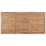 vidaXL Table à dîner de jardin 180x90x77 cm Bois de teck solide