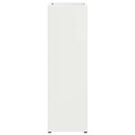 vidaXL Porte-parapluie Blanc 15 5 x 15 5 x 49 cm Métal