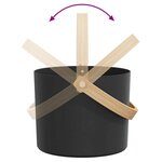 vidaXL Ensemble d'accessoires de sauna 2 Pièces Noir