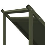 vidaXL Portant de bois chauffage vert olive 70x43x34 5 cm