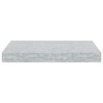 vidaXL Étagères murales flottantes 4 Pièces gris béton 40x23x3 8 cm MDF