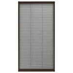 vidaXL Moustiquaire plissée pour fenêtre Aluminium Marron 80x160 cm