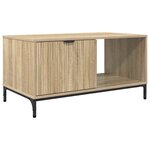 vidaXL Table basse Chêne sonoma 90 x 49 x 46 cm Bois d'ingénierie