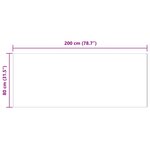 vidaXL Tapis en Fourrure Synthétique de Lapin Olite Blanc 80 x 200 cm