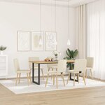 vidaXL Chaises à manger lot de 6 Lin