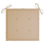 vidaXL Chaises de jardin lot de 6 avec coussins Bois d'acacia solide