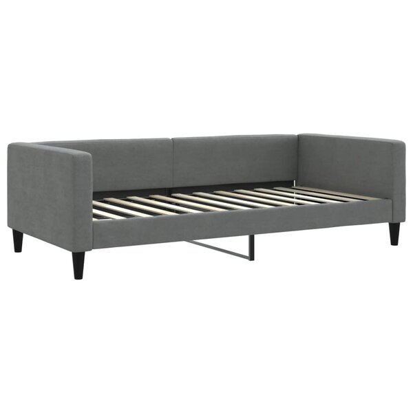 vidaXL Lit de repos gris foncé 100x200 cm tissu