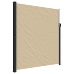 vidaXL Auvent latéral rétractable beige 220x600 cm