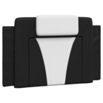 vidaXL Cadre de lit sans matelas noir et blanc 90x190 cm similicuir
