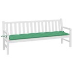 vidaXL Coussin de banc de jardin vert 200x50x7 cm tissu oxford