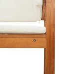 vidaXL Chaise de jardin Marron 50 x 50 x 91cm Bois d'acacia massif