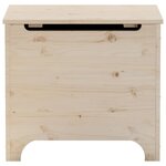 vidaXL Boîte de rangement avec couvercle RANA bois massif de pin