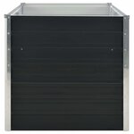 vidaXL Jardinière surélevée Anthracite 160x80x77 cm Acier galvanisé