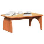 vidaXL Table basse Brun cire 80 x 50 x 31 cm Bois massif en pin
