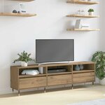 vidaXL Meuble TV chêne artisanal 150 x 30 x 44.5 cm Bois d'ingénierie