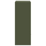 vidaXL Boîte de dépôt de colis Vert olive 41 x 38 x 103 cm Acier