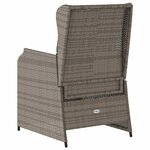 vidaXL Banc de jardin 2 Pièces Gris polyrotin