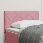 vidaXL Tête de lit Montage mural Géométrique Rose 80 cm Velours