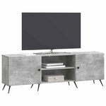 vidaXL Meuble TV Gris béton 150 x 31 x 50 cm Bois d'ingénierie