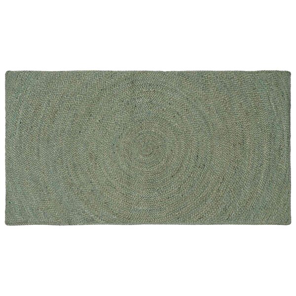 vidaXL Tapis de surface Vert olive 60 x 110 cm Jute