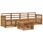 vidaXL Ensemble de canapés d'extérieur 5 pc Naturel