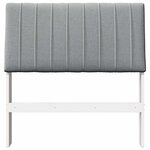 vidaXL Tête de lit capitonnée Gris clair 90 cm Pin massif