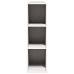 vidaXL Tête de lit avec rangement blanc 200 cm bois massif de pin