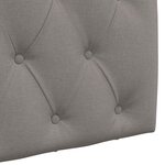 vidaXL Tête de lit suspendue Taupe Tissu