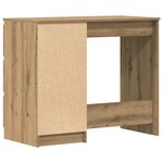 vidaXL Bureau chêne artisanal 90x45x76 cm bois d'ingénierie