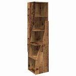 vidaXL Meuble d'angle Bois ancien 32x32x140cm Bois d'ingénierie