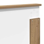 vidaXL Tête de lit Chêne artisanal 135 cm Bois d'ingénierie