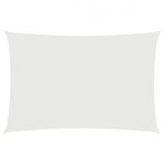 vidaXL Voile de parasol tissu oxford rectangulaire 2x4 m blanc