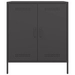 vidaXL Buffet noir 68x39x79 cm acier