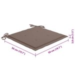 vidaXL Chaises à manger d'extérieur lot de 8 et coussins Acacia massif